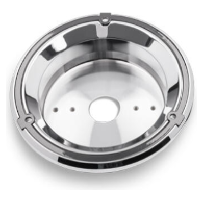 RW-08211   Icon RXT Recessed Watermelon Adapter 4" Flush Mount Pocket With 1 watermelon hole Light Gray