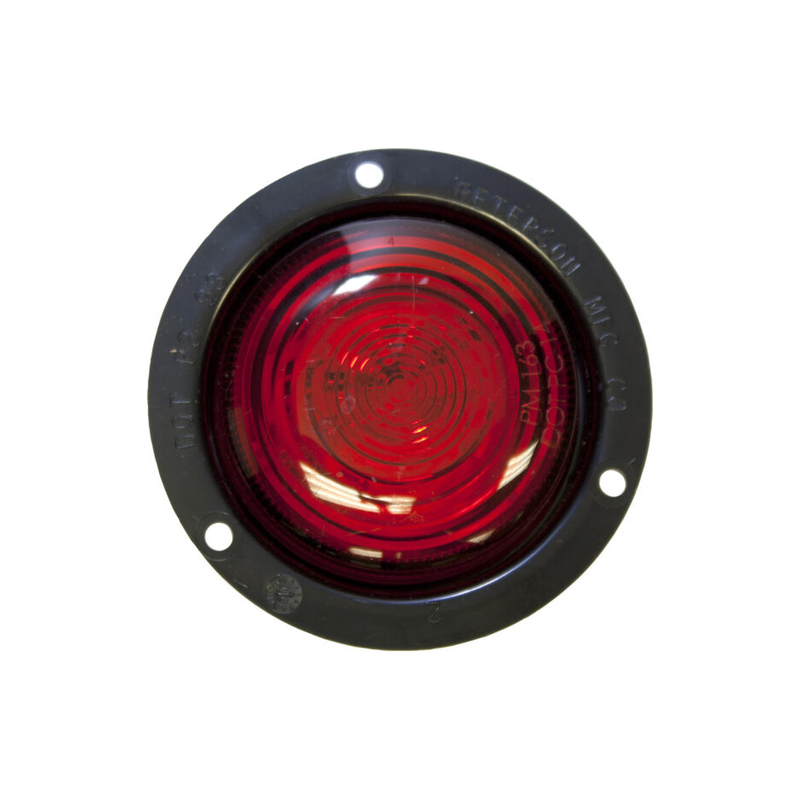 207FR LED Marker/Clearance PC-Rated, Round AMP w/Flange 2.5" Dark Slate Gray