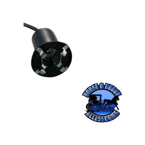 UP-98325 1-Wire Universal Miniature Single Contact Instrument Panel & License Plate 'Snap-In' Light Socket, 1 Pc. Black