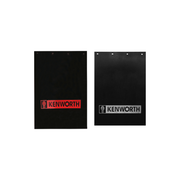 3/8'' BLACK RUBBER MUDFLAP W/ KW LOGO (CHOOSE COLOR) (24'' X 30'') Mud Flap RED LOGO (24'' X 30''),SILVER LOGO (24'' X 30'') Black