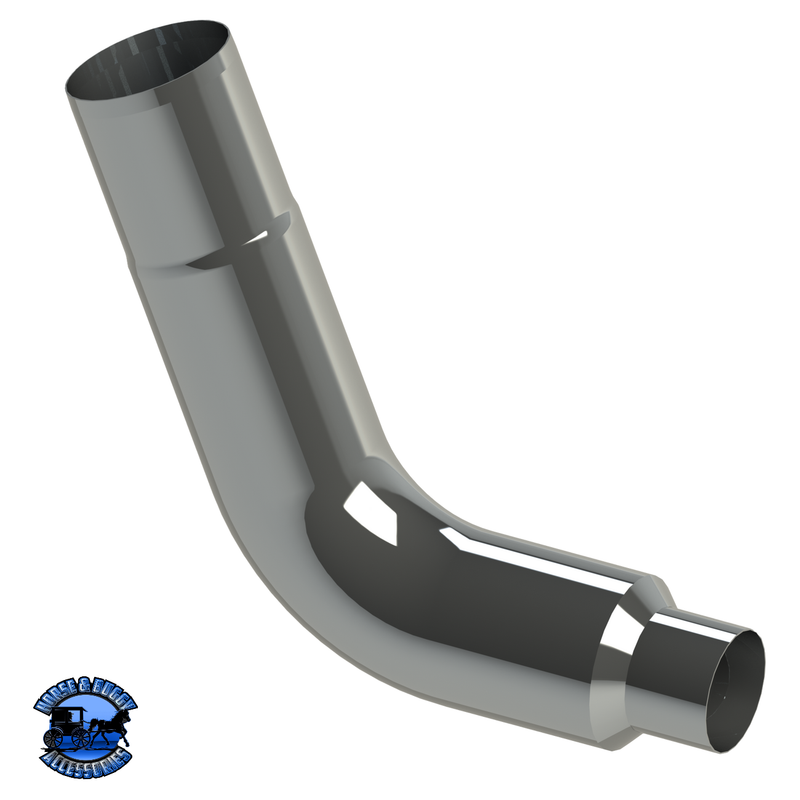 L6006-E10-B14-1103 6" Reduced to 5" 60 Degree Exhaust Elbow Dim Gray