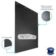 24" X 30" BLACK PROFLEX MUD FLAP (Choose Style) Mud Flap No Graphic,Freightliner Logo Dark Slate Gray