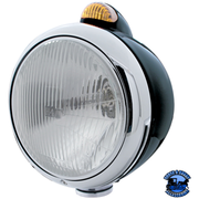 BLACK GUIDE 682-C HEADLIGHT H4 & DUAL MODE LED SIGNAL (Choose Color) HEADLIGHT Amber Gray