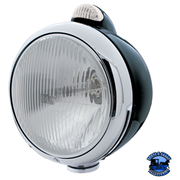 BLACK GUIDE 682-C HEADLIGHT H4 & DUAL MODE LED SIGNAL (Choose Color) HEADLIGHT Clear Gray