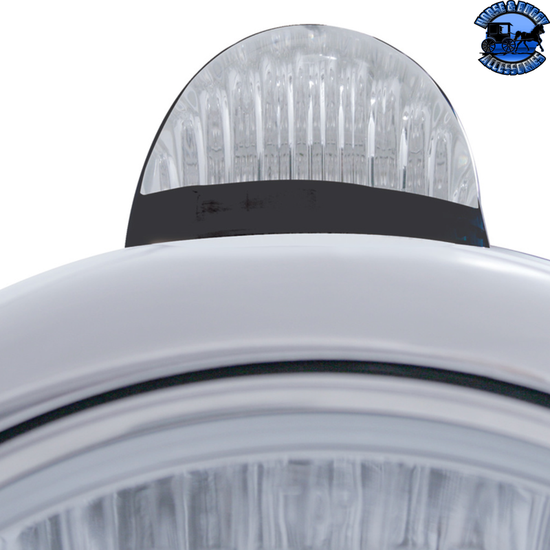 BLACK GUIDE 682-C HEADLIGHT H4 & DUAL MODE LED SIGNAL (Choose Color) HEADLIGHT Clear,Amber Gray