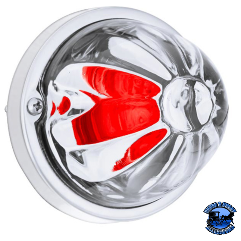 GLASS WATERMELON LIGHT KIT WITH LED LIGHT (Choose LED Color) (Choose Lens Color) watermelon glass lens Amber / Amber,Amber / Dark Amber,Amber / Clear,Red / Red,Red / Clear Light Gray