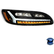 6 LED HEADLIGHT FOR PETERBILT 386 (2006-2016) & 387 (2000-2011) (Choose Color) (Choose Side) HEADLIGHT Black / Passenger's Side Gray