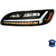 6 LED HEADLIGHT FOR PETERBILT 386 (2006-2016) & 387 (2000-2011) (Choose Color) (Choose Side) HEADLIGHT Black / Driver's Side Gray