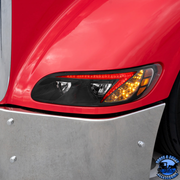 LED HEADLIGHT WITH COLOR CHANGING POSITION LIGHT BAR FOR PETERBILT 386 (2005-2015) & 387 (1999-2010) (Choose Color) (Choose Side) HEADLIGHT Chrome / Driver's Side,Chrome / Passenger's Side,Black / Driver's Side,Black / Passenger's Side Maroon