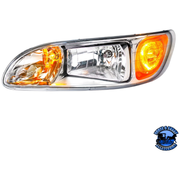 HEADLIGHT FOR 2008+ PETERBILT 382/384/386/387 - COMPETITION SERIES (Choose Side) HEADLIGHT Driver's Side Light Gray