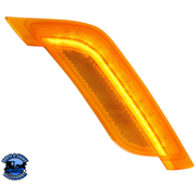 12 AMBER LED FENDER TURN SIGNAL LIGHT FOR PETERBILT 579 (2012-2021) & 587 (2012-2018) (Choose Color) (Choose Side) FENDER LIGHT Amber Lens / Passenger's Side Dark Orange