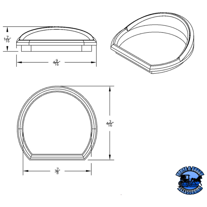 CHROME PLASTIC SPEED/TACHOMETER GAUGE BEZEL FOR PETERBILT 579 (2013-2021) & 587 (2010-2016) #41756 Speed/Tachometer Gauge Bezel Dark Slate Gray
