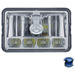 Light Slate Gray ULTRALIT - 5 LED 4" X 6" CRYSTAL HEADLIGHT - HIGH & LOW BEAM #31365 LED Headlight