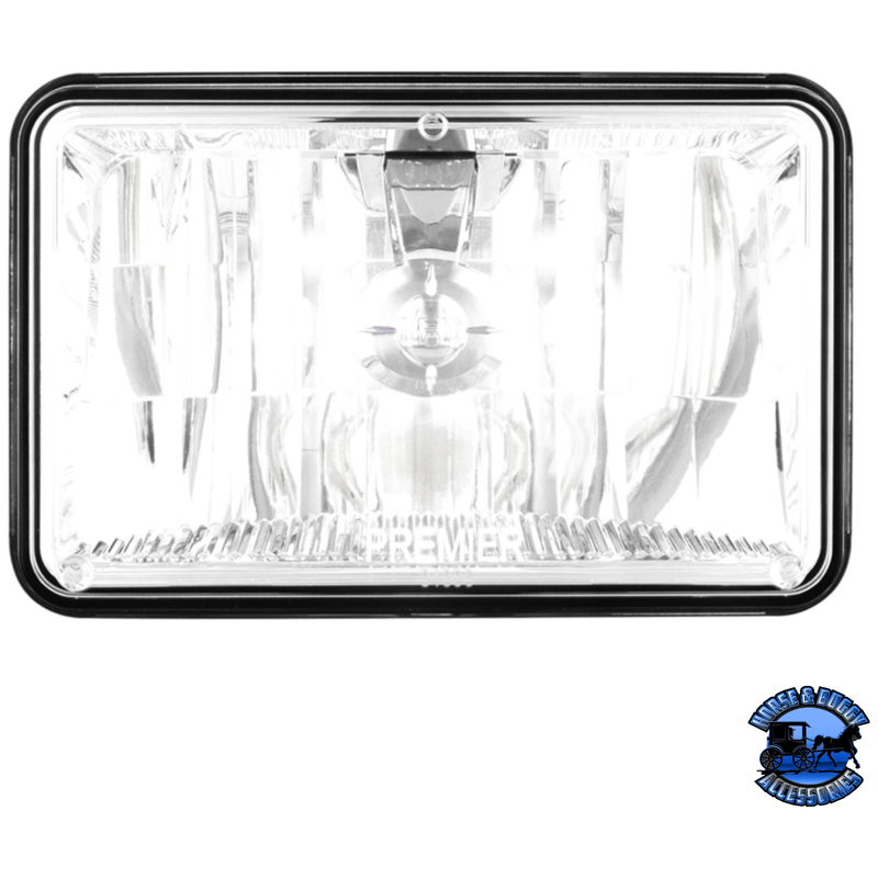 ULTRALIT - SINGLE HIGH POWER CREE LED 4" X 6" HEADLIGHT (Choose High or Low) LED Headlight High Dark Slate Gray