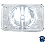 ULTRALIT - 4" X 6" CRYSTAL PROJECTION HEADLIGHT (Choose High or Low) HEADLIGHT High Light Gray