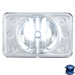 Light Gray ULTRALIT - 4" X 6" CRYSTAL PROJECTION HEADLIGHT (Choose High or Low) HEADLIGHT High