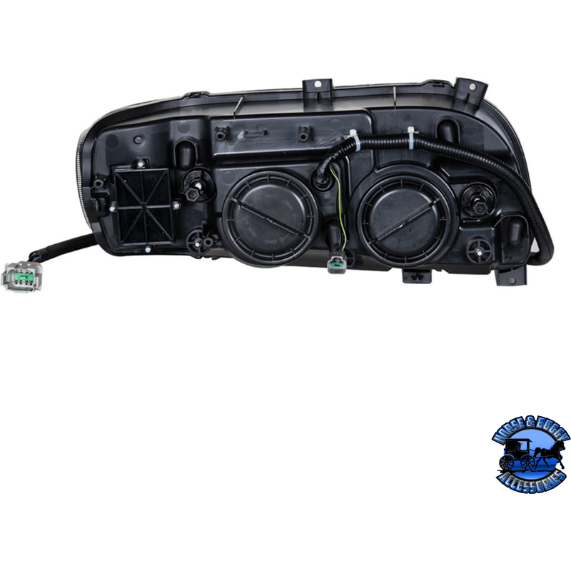 PROJECTION HEADLIGHT WITH LED TURN & DRL FOR PETERBILT 389 (2008-2023) & 388 (2008-2015) (Choose Side) HEADLIGHT Driver's Side,Passenger's Side Dark Slate Gray