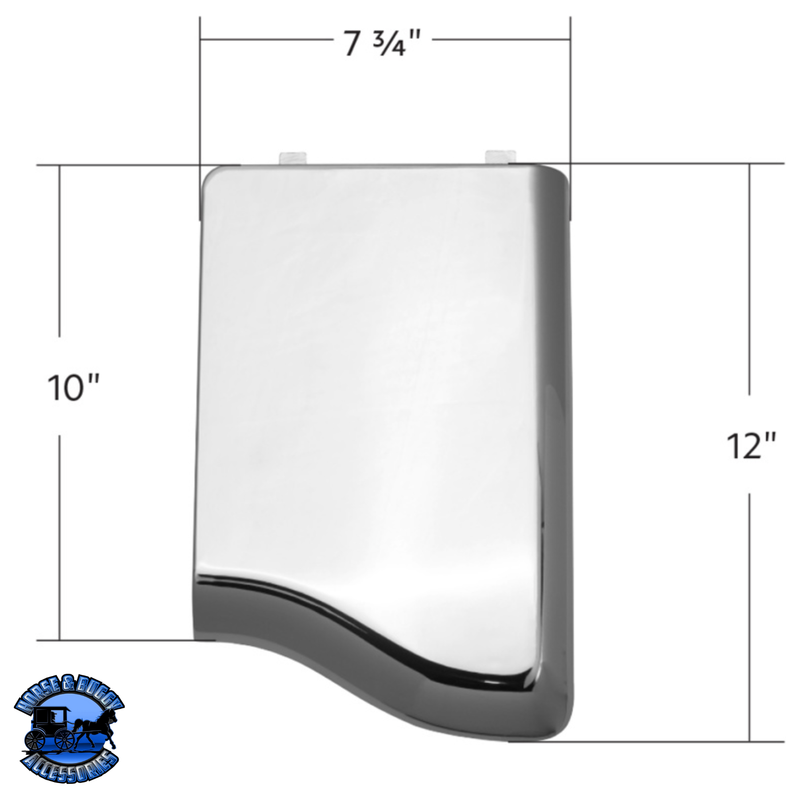 CHROME PLASTIC CABIN AIR FILTER DOOR FOR PETERBILT 389 (2010+), 388 (2010-2014), AND 386 (2010-2016) #41760 Door Dark Slate Gray