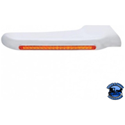 19 AMBER LED FRONT FENDER COVER FOR PETERBILT 388 (2008-2015) & 389 (2008-2023) (Choose Lens Color) (Choose Side) FENDER Amber / Passenger's Side Light Gray