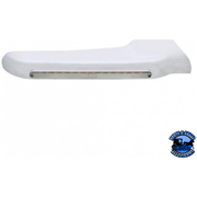 14 AMBER LED FRONT FENDER COVER FOR PETERBILT 388 (2008-2015) & 389 (2008-2023) (Choose Lens Color) (Choose Color) FENDER Chrome / Passenger's Side Light Gray