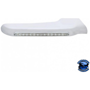 14 AMBER LED FRONT FENDER COVER FOR PETERBILT 388 (2008-2015) & 389 (2008-2023) (Choose Lens Color) (Choose Color) FENDER Clear / Passenger's Side Light Gray