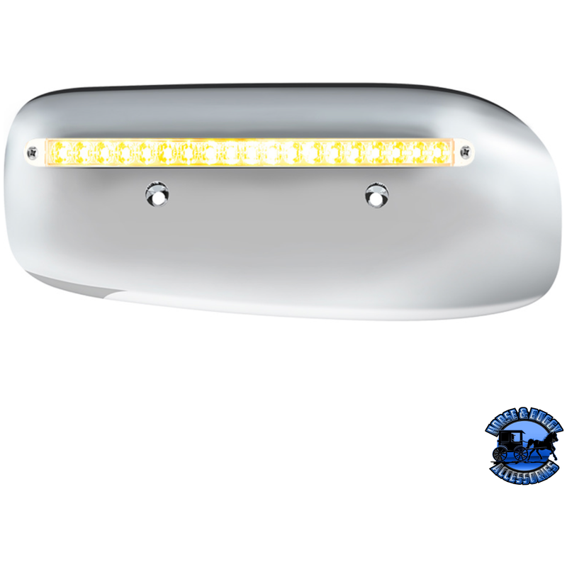 19 LED REAR HEADLIGHT HOUSING COVER FOR 2008-2023 PETERBILT 389 (Choose Lens Color) (Choose Side) Headlight Housing Clear / Driver's Side Gray