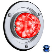 17 LED DUAL FUNCTION WATERMELON LIGHT SLEEPER BUNK KIT WITH 304 STAINLESS STEEL BEZEL (Choose LED Color) (Choose Lens) Watermelon Light Red / Clear Light Gray