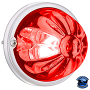 GLASS WATERMELON LIGHT KIT WITH 2 LED LIGHT (Choose LED Color) (Choose Lens Color) watermelon glass lens Red / Red Firebrick