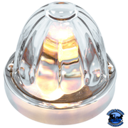 GLASS WATERMELON FLUSH MOUNT KIT 1157 2 wire (Choose Lens Color) WATERMELON Clear Light Gray