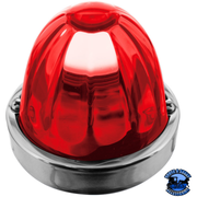 GLASS WATERMELON FLUSH MOUNT KIT 1157 2 wire (Choose Lens Color) WATERMELON Red Firebrick