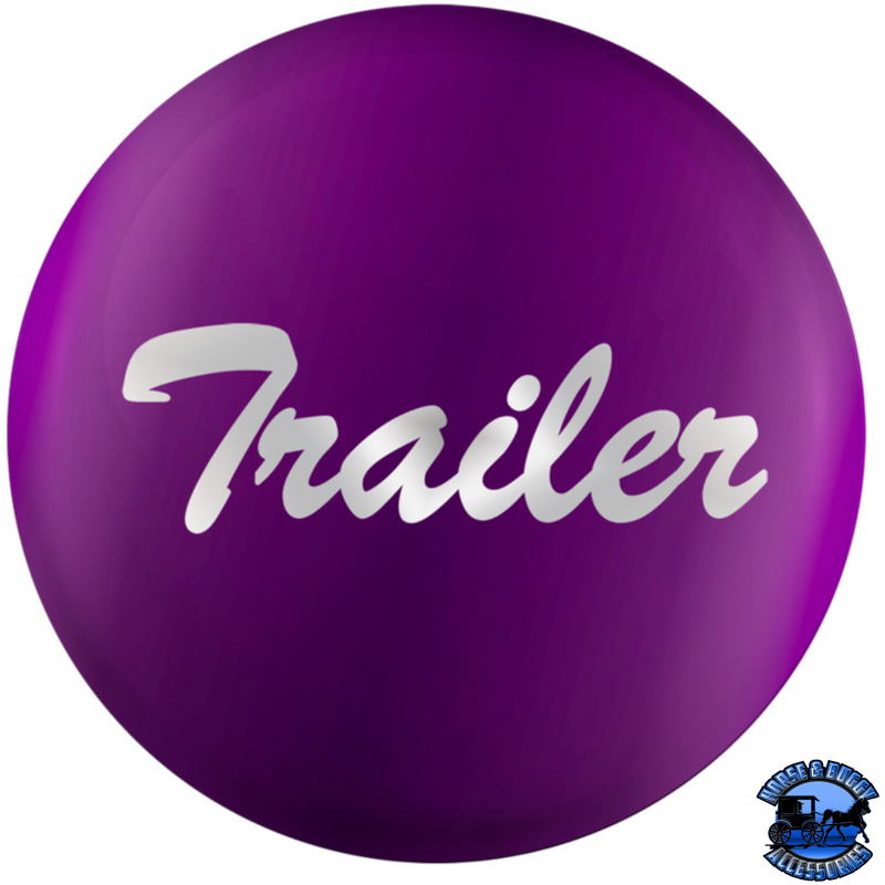 "TRAILER" GLOSSY AIR VALVE KNOB CANDY COLOR STICKER (Choose Color) Air Valve Sticker Purple Dark Magenta