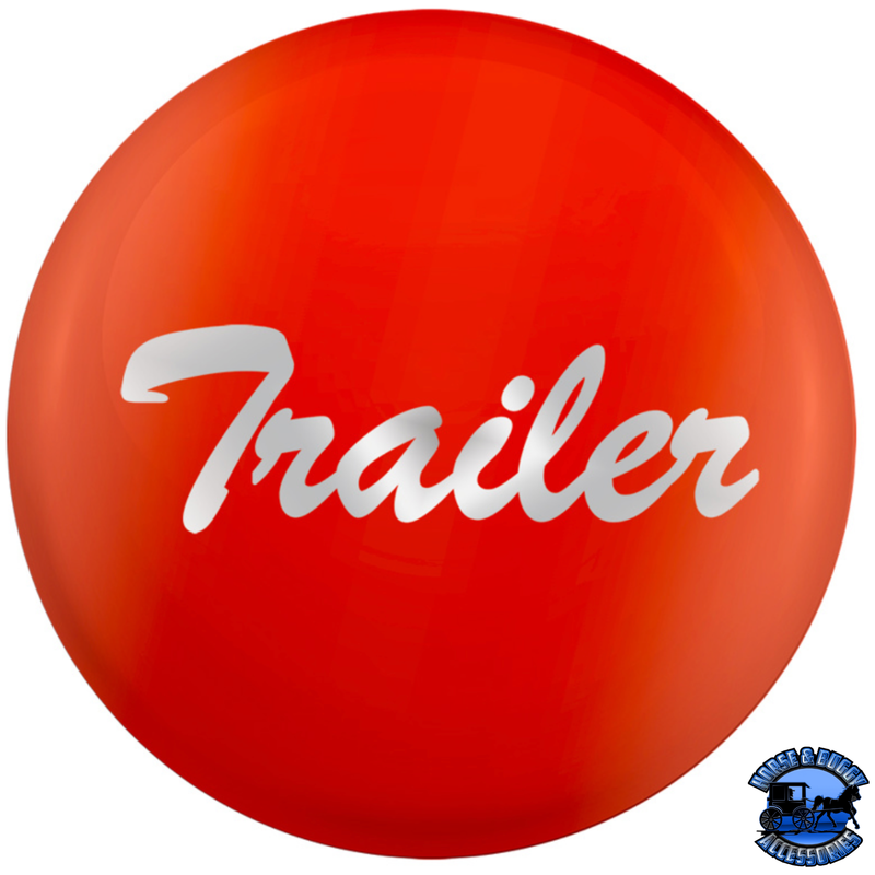 "TRAILER" GLOSSY AIR VALVE KNOB CANDY COLOR STICKER (Choose Color) Air Valve Sticker Orange Firebrick