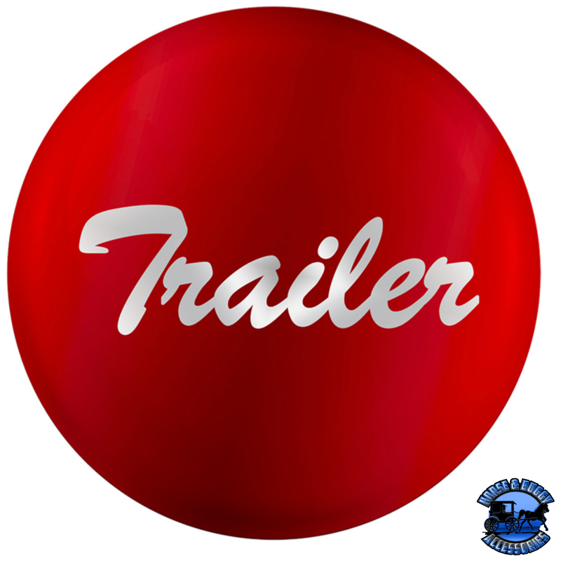 "TRAILER" GLOSSY AIR VALVE KNOB CANDY COLOR STICKER (Choose Color) Air Valve Sticker Red Dark Red