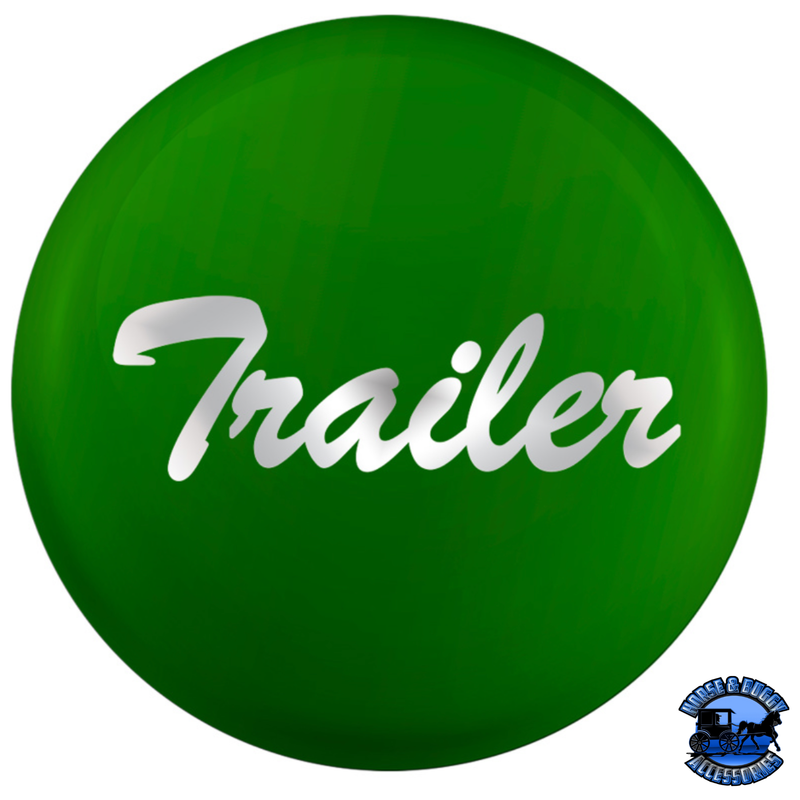 "TRAILER" GLOSSY AIR VALVE KNOB CANDY COLOR STICKER (Choose Color) Air Valve Sticker Green Dark Green