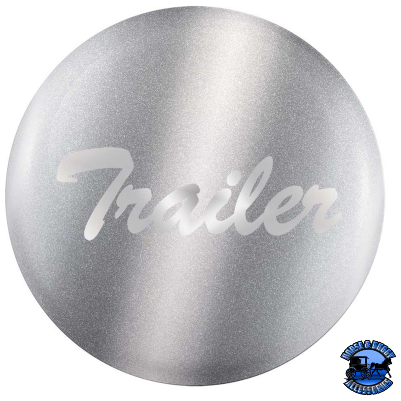 "TRAILER" GLOSSY AIR VALVE KNOB CANDY COLOR STICKER (Choose Color) Air Valve Sticker Silver Gray