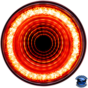 24 LED 4" ROUND MIRAGE LIGHT (STOP, TURN & TAIL) (Choose Lens) light Clear Firebrick