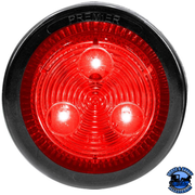 3 LED 2" ROUND LOW PROFILE LIGHT (CLEARANCE/MARKER) (Choose Grommet) LED Circular Light With Dark Slate Gray