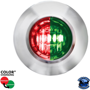 2 LED 3/4" MINI DUAL FUNCTION DOUBLE FURY LIGHT (CLEARANCE/MARKER) (Choose LED Color) Clearance Light Red & Green Light Gray