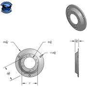 CHROME PLASTIC WATERMELON LIGHT SLEEPER BUNK LED ADAPTER #10509 WATERMELON Gray