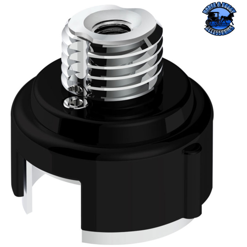 M30X3.5 THREAD-ON GEARSHIFT ADAPTER W/LED MOUNT FOR EATON-FULLER 13/15/18 SPEED (Choose Color) Adapter Matte Black Light Gray