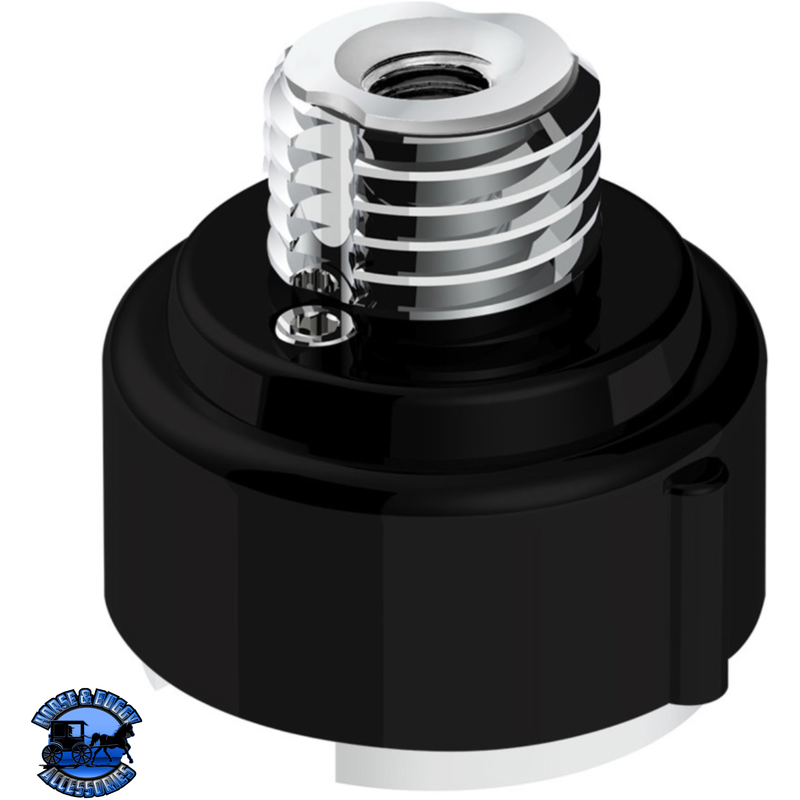 M30X3.5 THREAD-ON GEARSHIFT ADAPTER W/LED MOUNT FOR EATON-FULLER 9/10 SPEED (Choose Color) Adapter Matte Black Light Gray