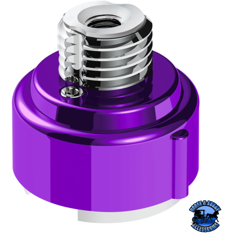 M30X3.5 THREAD-ON GEARSHIFT ADAPTER W/LED MOUNT FOR EATON-FULLER 9/10 SPEED (Choose Color) Adapter Purple Dark Orchid