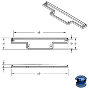 CHROME PLASTIC WARNING LIGHT PANEL BEZEL FOR 1990-2000 PETERBILT 379/378/377 (Choose Visor) Bezel Without,With Dark Slate Gray