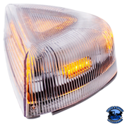 37 LED TURN SIGNAL LIGHT WITH CHROME BASE FOR 1987-2007 PETERBILT 379/378/357 (Choose Lens Color) TURN SIGNAL Amber,Clear Gray