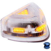 37 LED TURN SIGNAL LIGHT WITH CHROME BASE FOR 1987-2007 PETERBILT 379/378/357 (Choose Lens Color) TURN SIGNAL Amber,Clear Light Gray