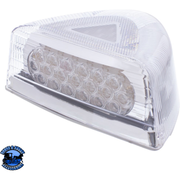 37 LED TURN SIGNAL LIGHT WITH CHROME BASE FOR 1987-2007 PETERBILT 379/378/357 (Choose Lens Color) TURN SIGNAL Amber,Clear Light Gray