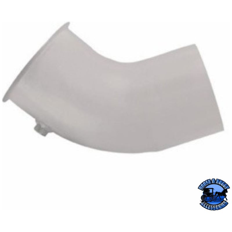 ALUMINIZED 58 DEGREE EXHAUST TURBO ELBOW FOR PETERBILT 379 #PB379-13430 exhaust elbow Gray