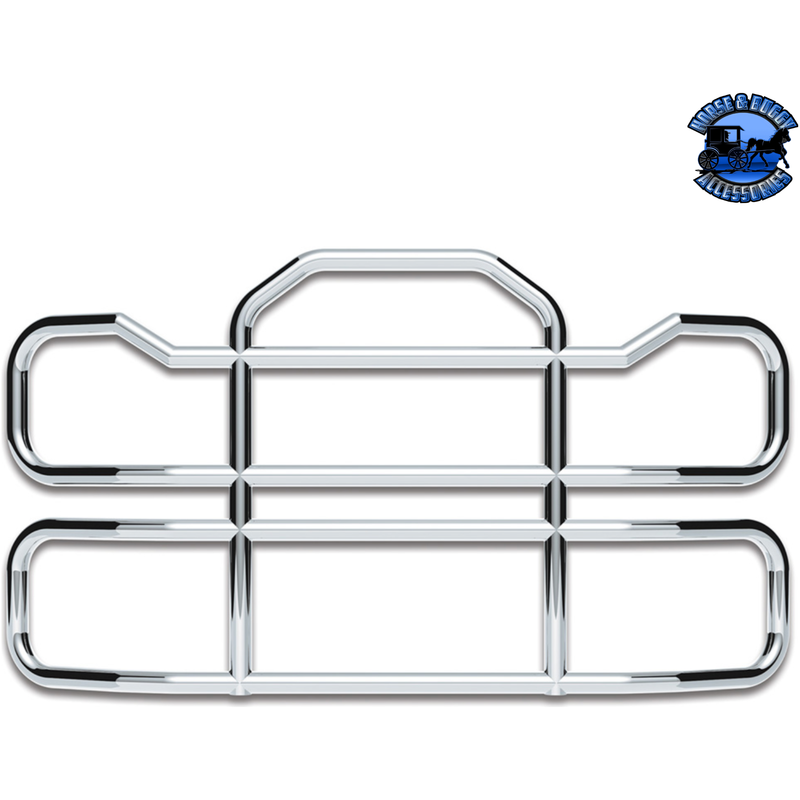 HIGHWAYSHIELD I95 R-304 STAINLESS STEEL GRILLE GUARD & BRACKET KIT (Choose Kit) HIGHWAYSHIELD KW T680 (13-21),PB 579 (12-21) 587 (10-16) KW T660 (08-17),Volvo VNL (03-17),International LT (18+) Prostar (06-17),FL Cascadia (18+),Volvo VNL (18+),KW T680/PB 579 (22+) Light Gray