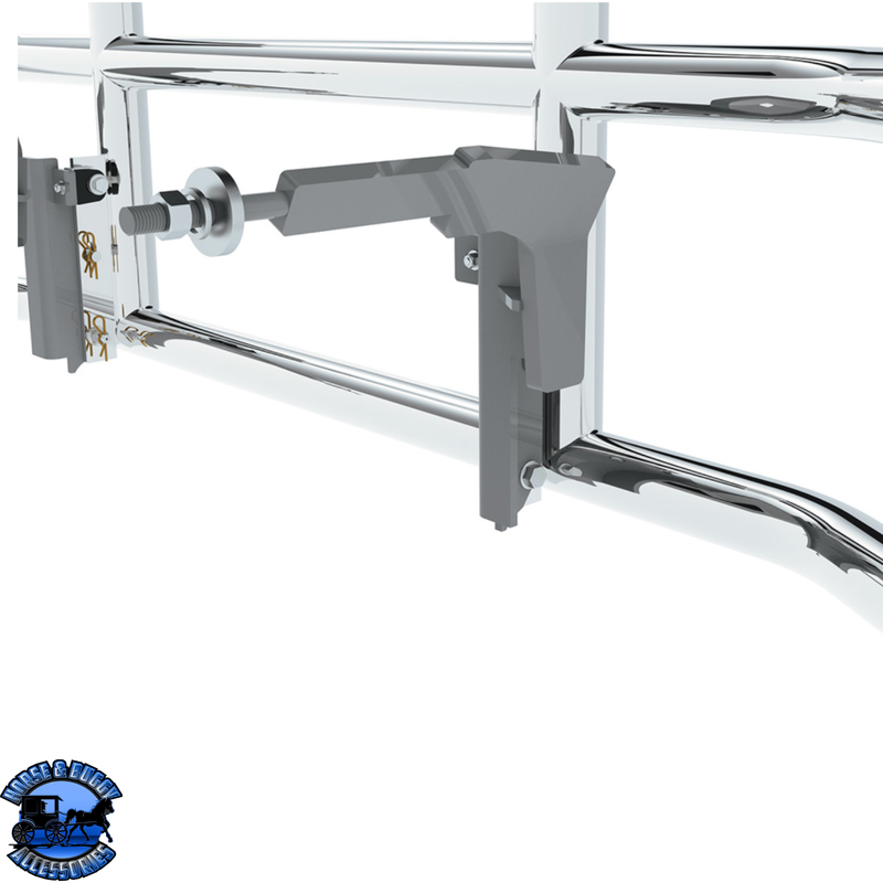 HIGHWAYSHIELD I30-304 STAINLESS STEEL GRILLE GUARD & BRACKET KIT (Choose Kit) HIGHWAYSHIELD FL Cascadia (08-17),KW T680 (13-21),PB 579 (12-21) 587 (10-16)  KW T660 (08-17),Volvo VNL (03-17),International LT (18+)  Prostar (06-17),FL Cascadia (18+),Volvo VNL (18+),PB 579 (12-21) 587 (10-16) KW T660 (08-17) Light Gray