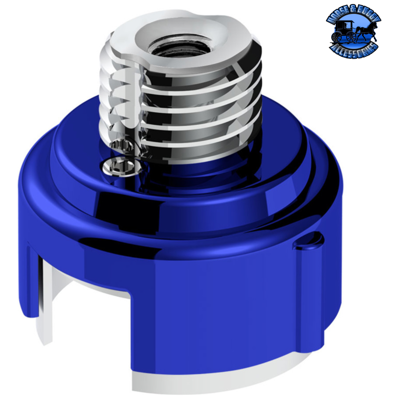 M30X3.5 THREAD-ON GEARSHIFT ADAPTER W/LED MOUNT FOR EATON-FULLER 13/15/18 SPEED (Choose Color) Adapter Blue Dark Slate Blue